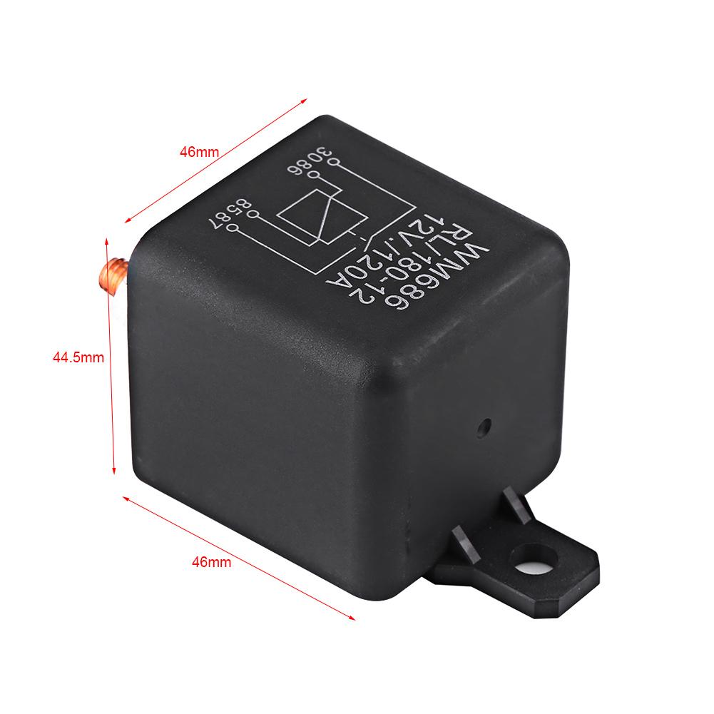 1 stk 12V 120A Laderelé Bil Varebil PÅ AV 4 Pins Kraftig Delt Varebil Båt