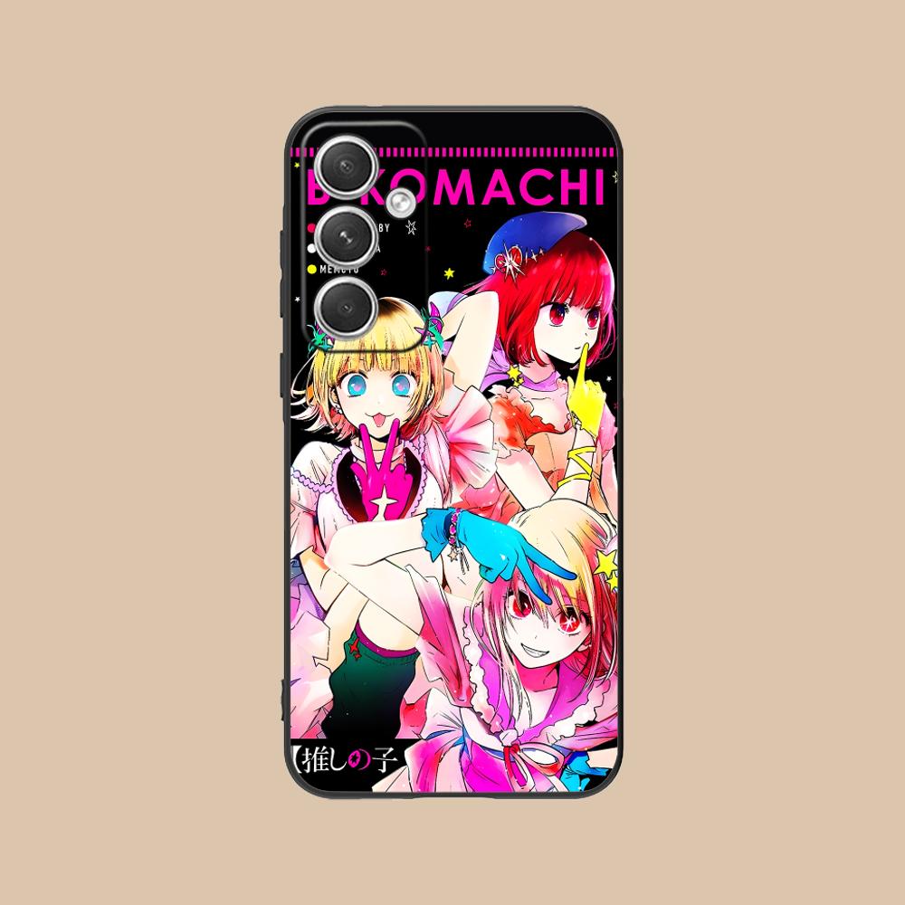 Oshi no ko B-Komachi Phone Case for Samsung Galaxy S25 S24 S23 S22 S21 S20 Note20 Plus FE Ultra Colour Protective Cover Pretty