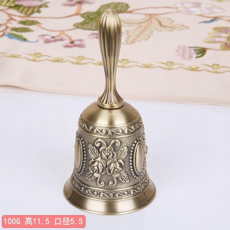 Metal Service Bell Bar Restaurant Cafe Classroom Farmhouse Decor Handheld Call Zinc Alloy Vintage Style