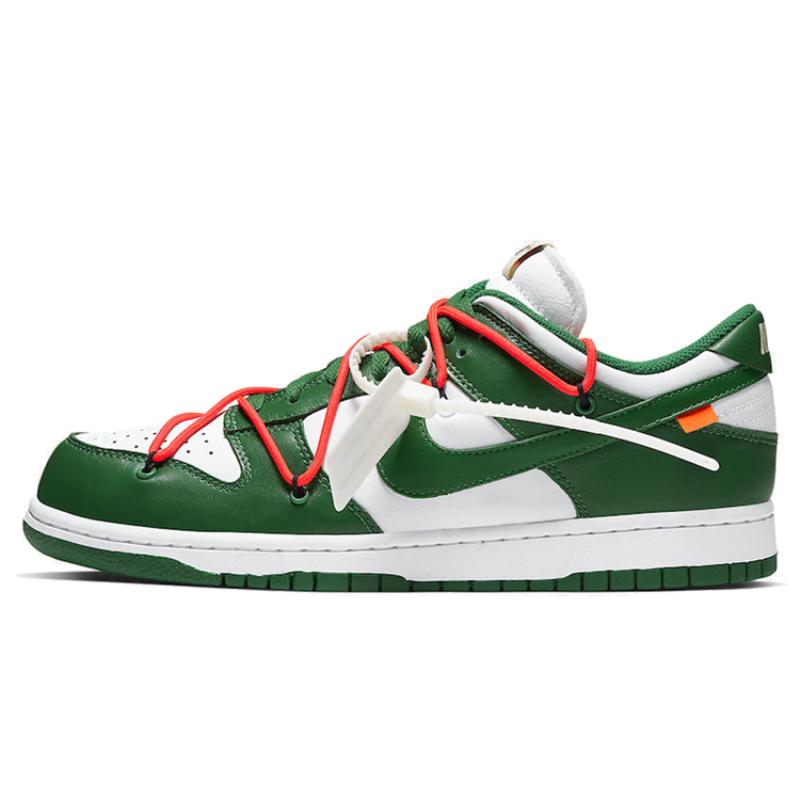 

Nike Dunk Low Off White Pine Green Skate Shoes Sneakers CT0856-100 38.5