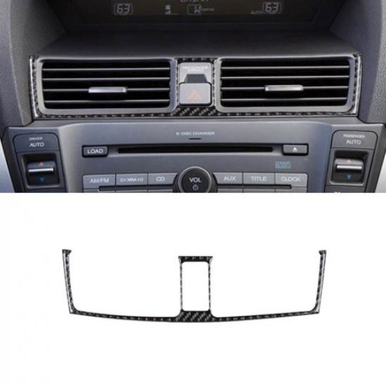 Fit For Acura TL 2009-14 Carbon Fiber Interior Center Air Vent Outlet Cover Trim