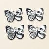 10pcs Skull Butterfly Charms Pendant Enamel Gothic Punk Style DIY Jewelry Making Accessories Necklace Bracelet Findings