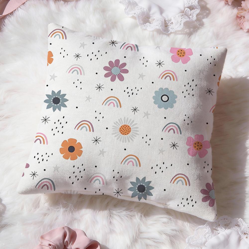 Cute Texture Cushion Cover Premium Comfort Reversible Pillow Cove Two in One Design for Any Room Car Interior