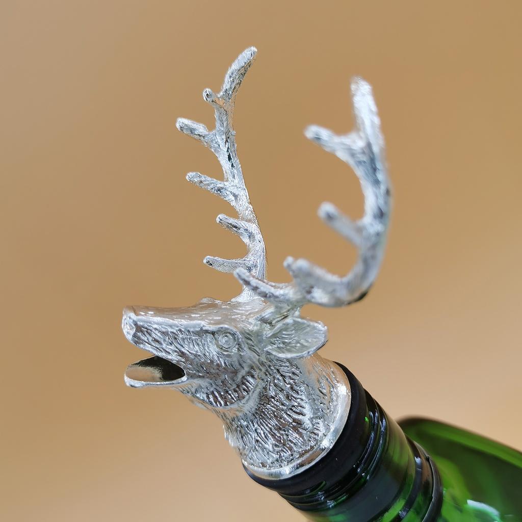Weinausgießer Tiermotiv Zinklegierung + Silikagel Gute Abdichtung Neu
