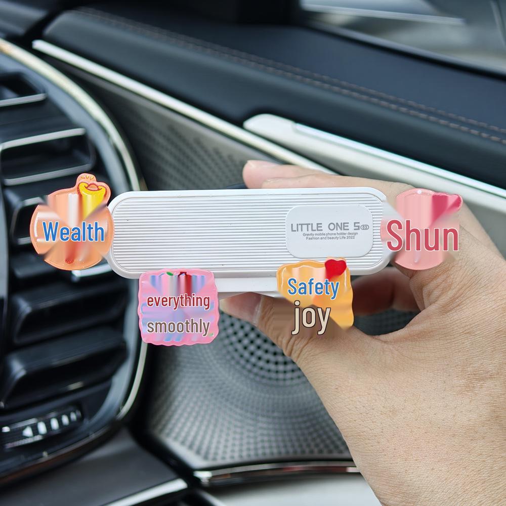 Inspirational Words Car Phone Holder: Non-Obstructive Air Vent Decoration and Support