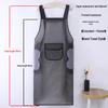 Waterproof Oil-Proof Semi-Transparent TPU Cooking Apron for Adults - Soft Leather, Hand Wiping, and Extended Coverage for Dishwashing.