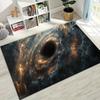 Dreamy Galaxy Universe Space Stars Black Hole Earth Rug for Bedroom Living Room Sofa Home Doormat Decor,Kid Non-slip Floor Mat