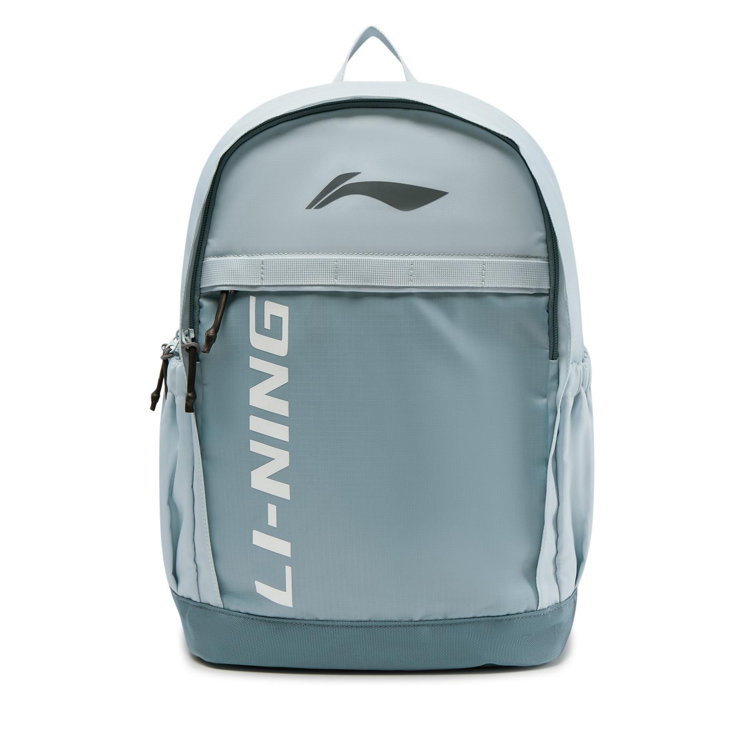 Li-Ning Fashionable Minimalist Daily Nylon Backpack Unisex Backpack Blue ABSV105-3 Blue