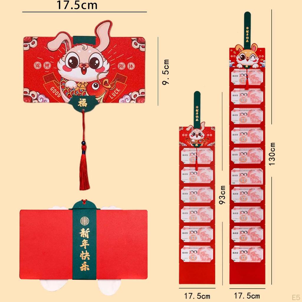 Roter Umschlag Cartoon Geldtasche Jahr Chinesisch für Geschäftsanlässe
