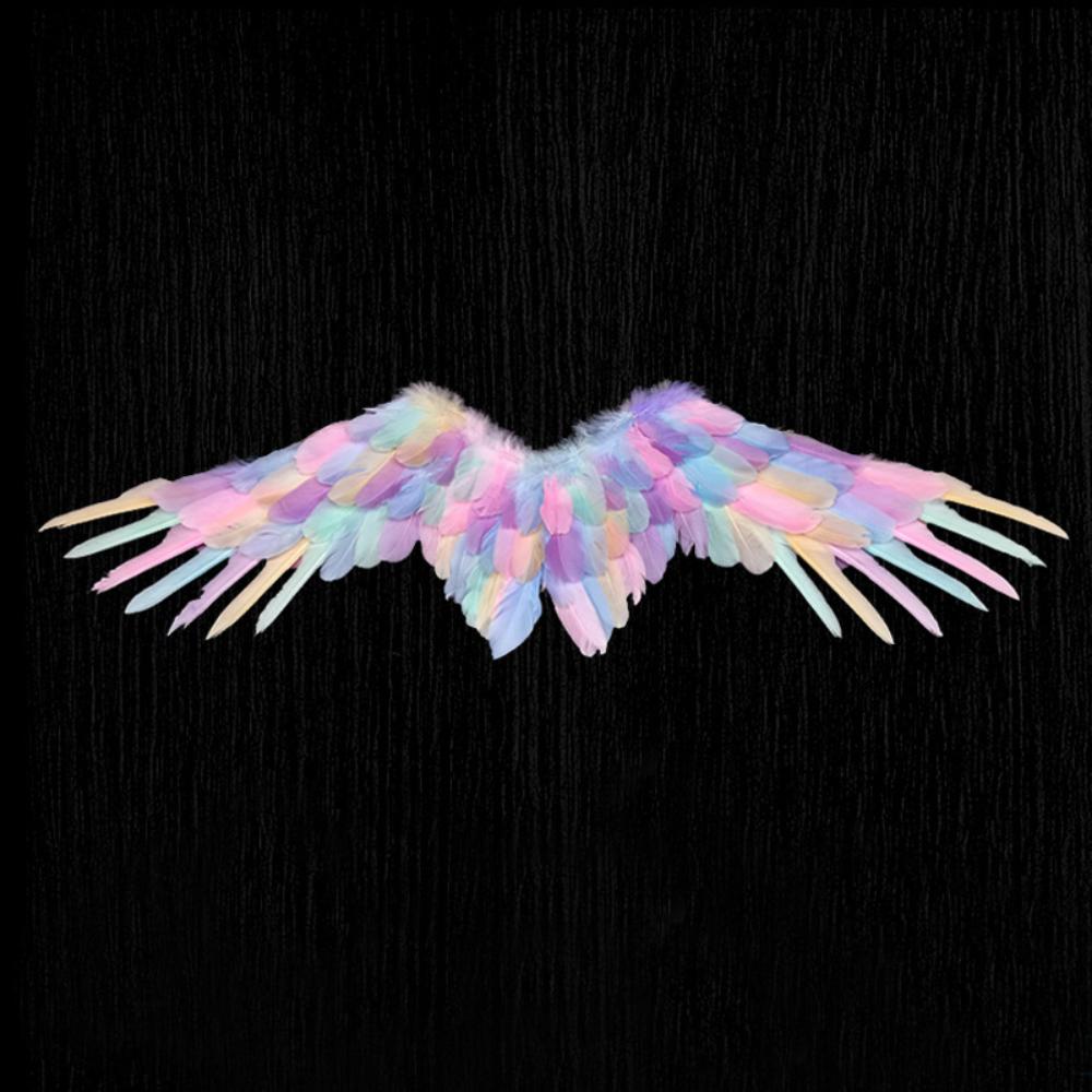 High Quaity Lightweight Angel Wings Foldable Realistic Black Devil Wings Unisex Cosplay Accessories