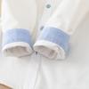 Boys Shirt White Cotton Long Sleeve Clothes for Toddler Boys Casual Top for Kids Aged 2-6 School Children