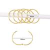 12PCS Rust Proof Shower Curtain Hooks Anti-Drop Circular Bathroom Curtain Rings Strong Load-bearing Curtain Rings
