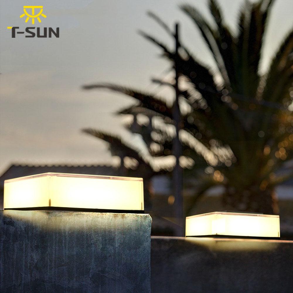 

T-SUN 1PC/2PCS Solar Power Light IP65 Solar LED Light Outdoor Garden Decoration Outdoor Solar Stigma Lights Solar Lamp Fairy