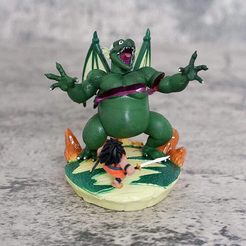 Anime Dragon Ball Son Goku Yajirobe VS Cymbal Battle Ver. GK PVC Action Figure Statue Collection Model Kids Toys Doll Gifts 8CM