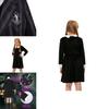 Wednesday Addams School Uniform Dress 100-110/120-130/140-150cm