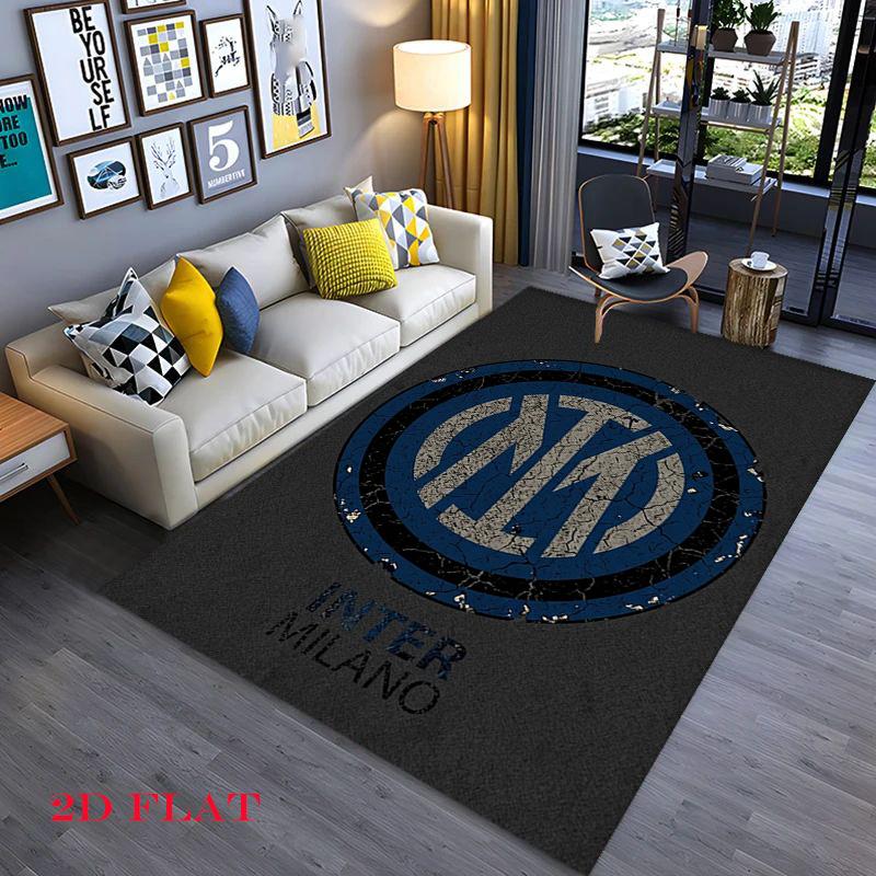 Inter Milan Football Club Logo Carpet Home Decor Printing Fashion Dormitory Decoration Room