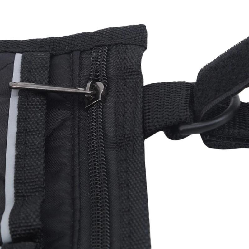 Wheelchair Side Armrest Bag Reflective Strip Portable Velcro Polyester Storage and Hanging Bag Tool Storage and Organization