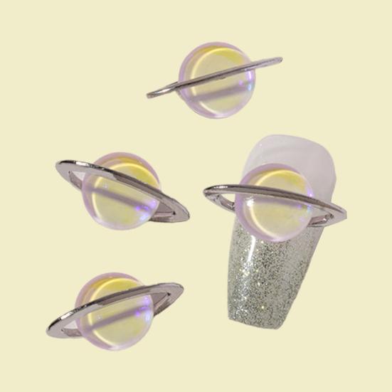 10 sztuk Planet Style 3D ozdoby do paznokci musujące DIY ozdoby do Manicure biżuteria akcesoria rzemieślnicze dla kobiet dziewczyna
