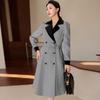 Women's Houndstooth Trench Coat