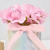 Künstliche Blume in Keramikvase mit Seidenband Weiches Realistisches Kunstblumen-Arrangement Heim Schreibtisch Tischplatte Dekoration