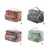 Crochet Supply Bag for Knitting Projects, Carry Bag with Guide Eyelets, Front Pocket and Covered Main Section for Daily Use