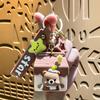 Cute Silicone Squishy Toy Keychain & Bag Charm - Stress Relief Ornament & Small Gift