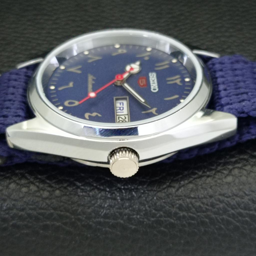 JAPAN VINTAGE REFURBISHED SEIKO 5 AUTOMATIC 6309A MENS BLUE DIAL WATCH A441273-4 Sk-a441273