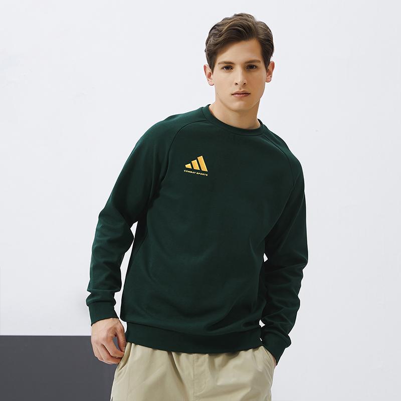 Adidas Bluza z logo Combat Sports Bluza Unisex Ciemnozielona ACLLSPS3CS-GNG