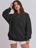 Autumn Winter Women Loose Velvet Sweatshirt Fashion Solid Color Top