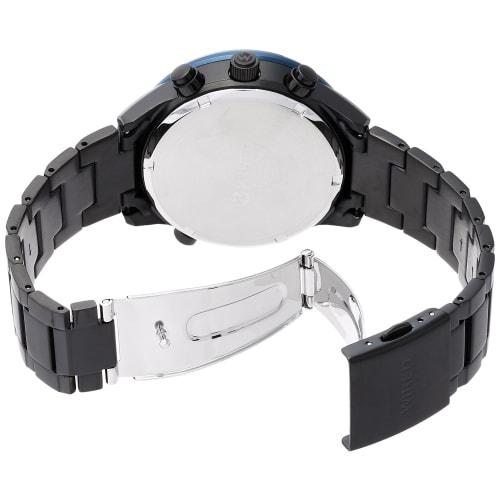 Seiko Watch Wired Chronograph Watch, Blue Dial, AGAW450, Men's, Black