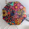 1 PC Automatic Folding Umbrella - Unique flowers Pattern, Portable & Foldable Design with 8 Ribs, Christmas Birthday Gifts