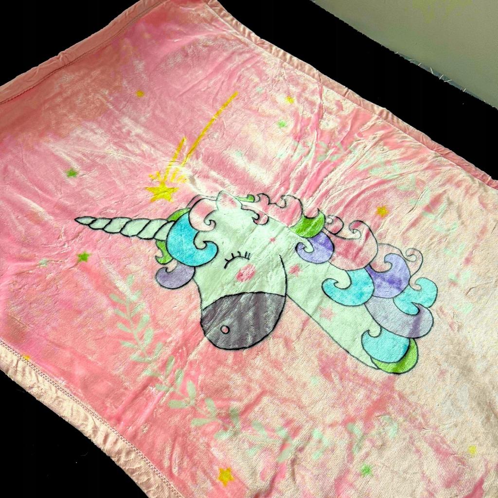 Unicorn Blanket Children's Warm Fleece Throw 130X150