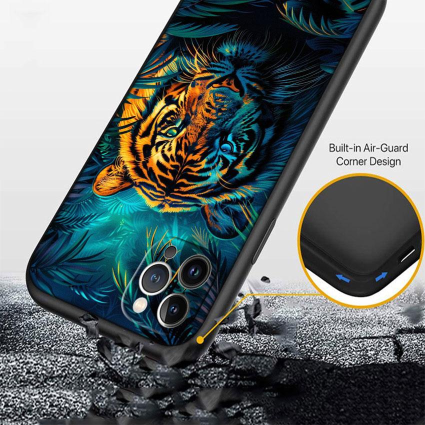 IX1 Animal Tiger Lion Phone Case for Samsung A56 A26 A36 A8 A9 A02 A02S A03S A10 10S A20 A20S A30 A30S A40S A50 A50S A70