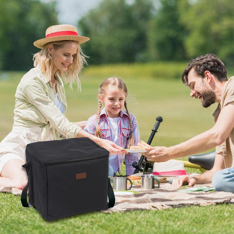 Camping Bag Waterproof Travel Tote Bag Portable Cold Drinks Carrier Large Capacity Travel Accessories For Hot And Cold Food