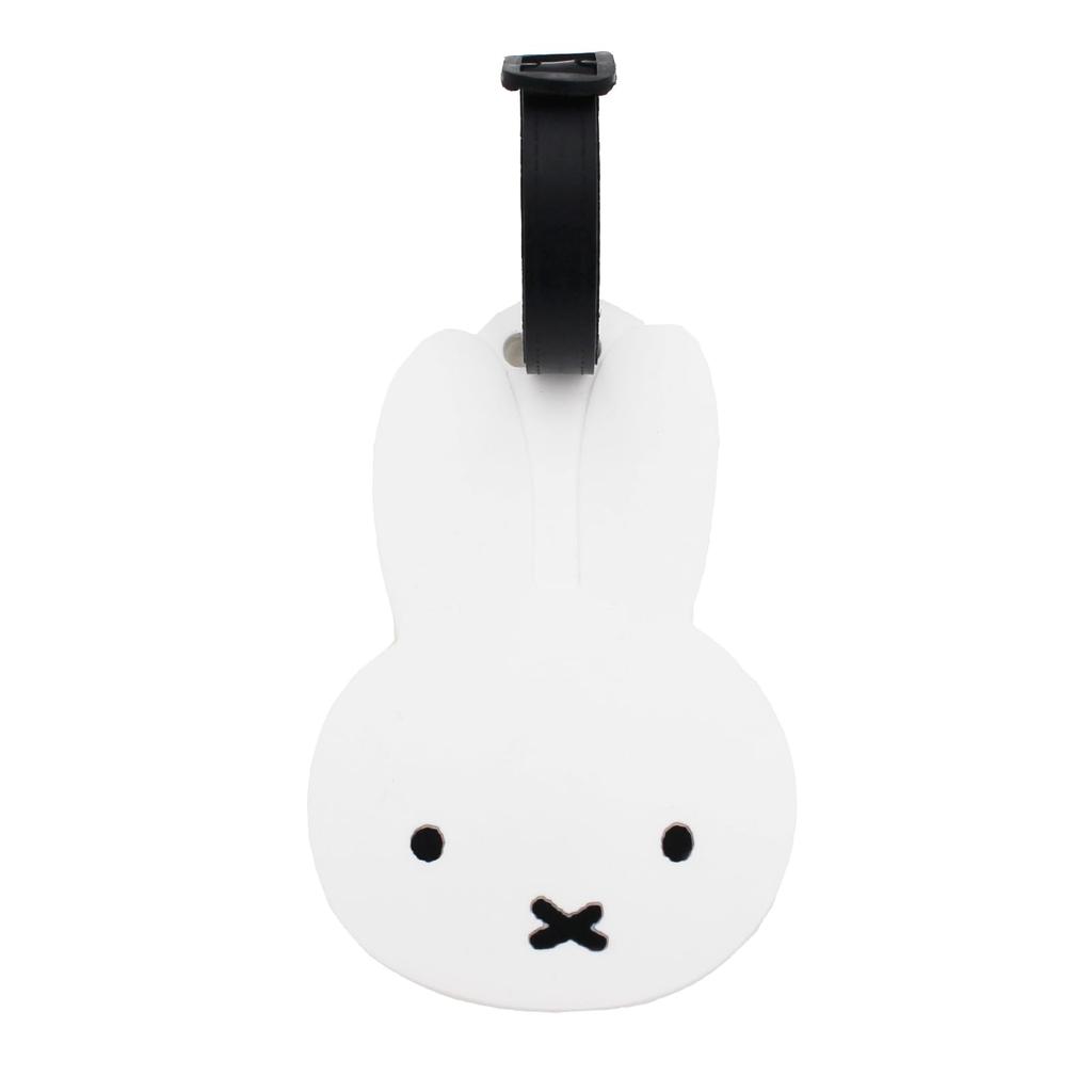 Hapitas Luggage Name Tag Miffy Face Perfect for Travel and Everyday Use Tag, B100, White, Suitcases, Bags,