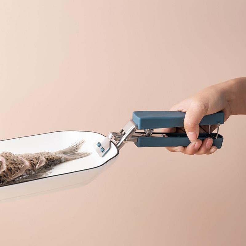 Stainless Steel Hot Bowl Holder Foldable Heat Insulation Clamp Pot Pan Gripper Anti-Scalding Clip Non-Slip Kitchen Tool