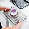 Rectangular Tea and Dessert Tray Set for Living Room or Salon