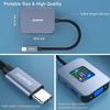 BENFEI USB C USB C auf HDMI VGA USB PD Lade HDMI VGA Konverter Thunderbolt iPhone 15 MacBook iPad XPS 4-in-1 Hub, 3.0 Adapter, Typ-C Adapter, 3/4