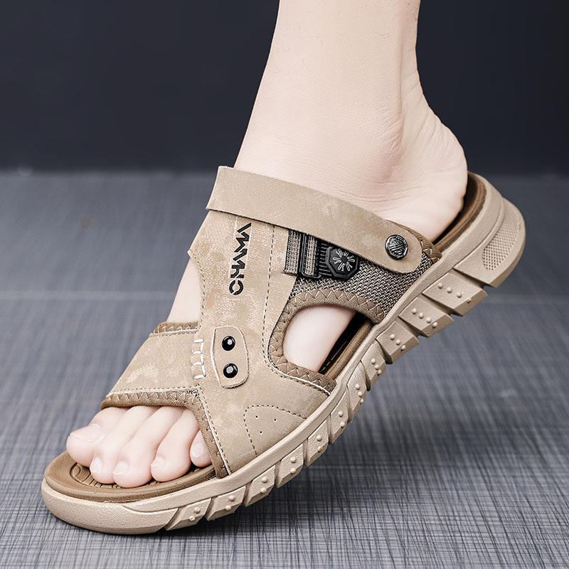 

Летние мужские сандалии с открытым носком, плоские, мужская повседневная обувь, уличные сандалии для ходьбы для мужчин, пляжная обувь, сандалии мужские, мужские тапочки 38