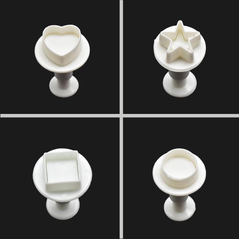 Набор из 3-х геометрических пружинных форм с тиснением для печенья и мастики Square 11g