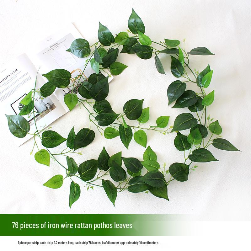 

Искусственная лиановидная ротанговая pothos для декора внутренних кондиционеров и водопроводных труб