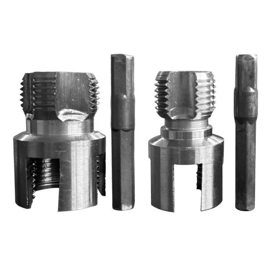 Herramientas para Cortar Roscas de Tubos Kit Roscadora de Tubos de PVC Herramientas Integradas de Doble Función para Roscado de Tubos Interno Externo para Reparaciones Domésticas