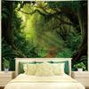 Water Lilies Floral Wall Tapestry For Bedroom Aesthetic, Cool Plant Flower Art Poster For Room Decor, Green Nature Large Wall