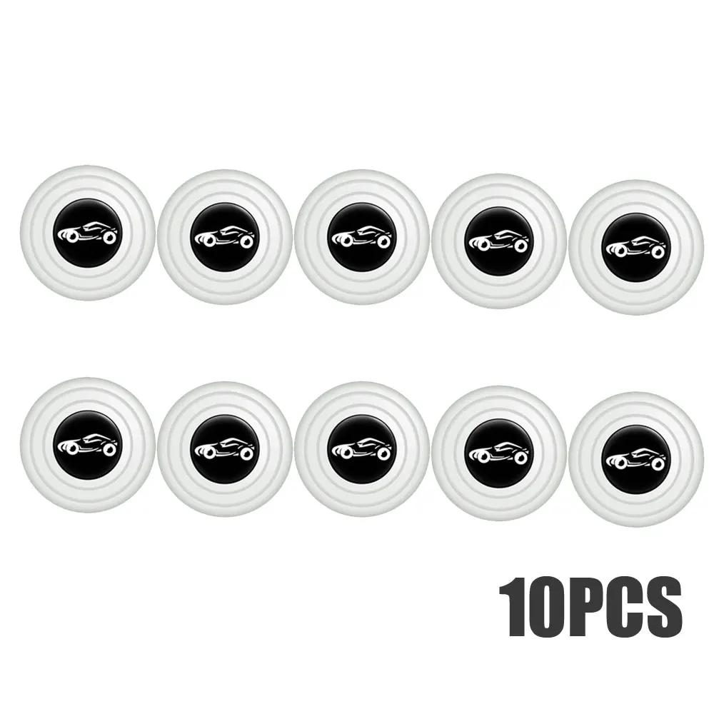 10pcs Car Noise Reduction Stickers Car Door Shock Absorption Stickers Car Luminous Warning Stickers Auto Exterior Accessories
