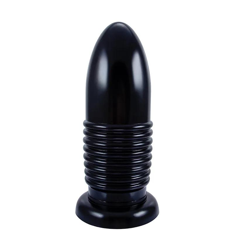 New Transparent Thick Anal Plug Adult Erotic Masturbation Massager  Expander for Unisex PVC Dildo Fisting Strap on Cock