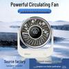 Compact USB Desktop Fan with Digital Display - Silent Mini Electric Fan for Office & Dorm Use
