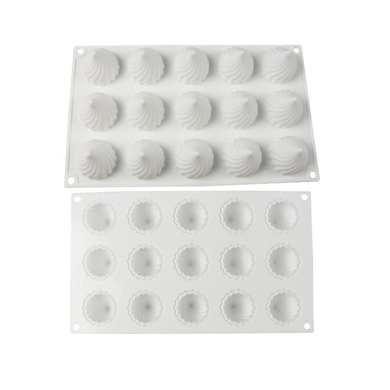 Silicone Flame Shaped Chocolate Praline Mould Non Stick Baking Mold Madeleine Candy Jelly Ice Cubes Cake Sweets Decoration