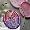 Gift Wrapping Wax Stamp Brass Seal Head Vintage Key Pattern Embossed Sealing Decorative Head for Envelope Journal Packaging Invitation Crafting