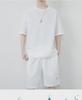 Men's Summer Waffle Knit T-Shirt and Ice Silk Shorts Set