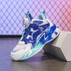 Youth Basketball Shoes Lightweight Shock-absorbing Single Mesh Shoes Breathable Summer New Double Mesh Rotating Buckle Boys Running Shoes